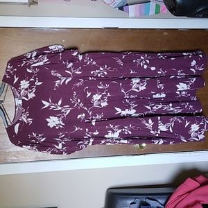 Beautiful maroon floral dress